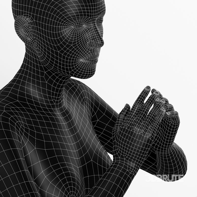 Female Meditation Pose statue Image 4