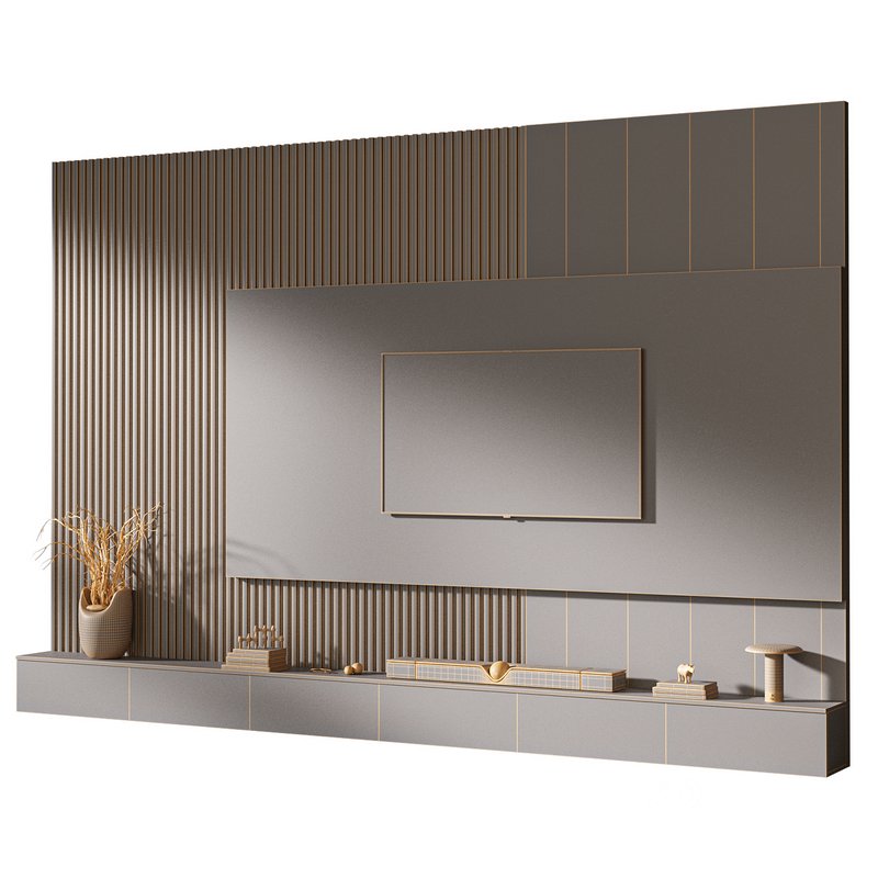 TV wall set 01 Image 4