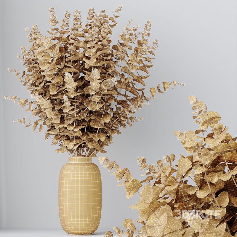 HQ HousePlants Branche Decorative Foliage Dollar Authentic Eucalyptus Bouquet Set02 Image 6