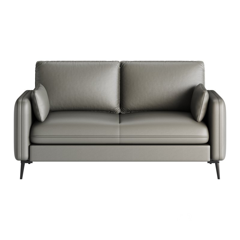 Faux Leather Sofa Image 10