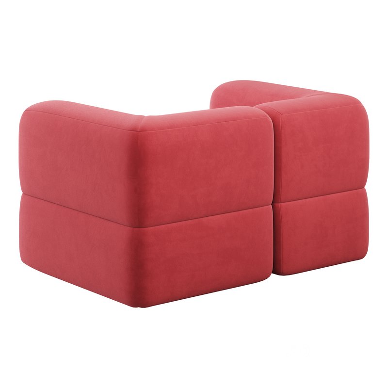 Armchair Brera Velor Cherry Image 10