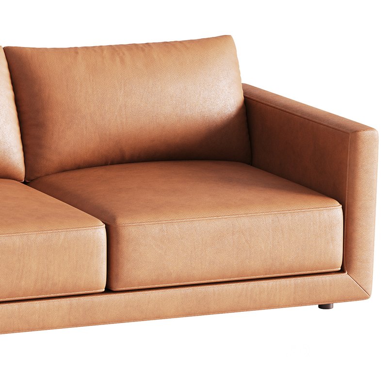 Melbourne Leather Sofa Image 10