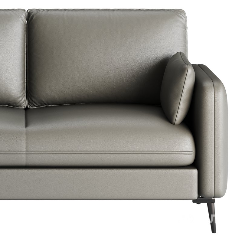 Faux Leather Sofa Image 12