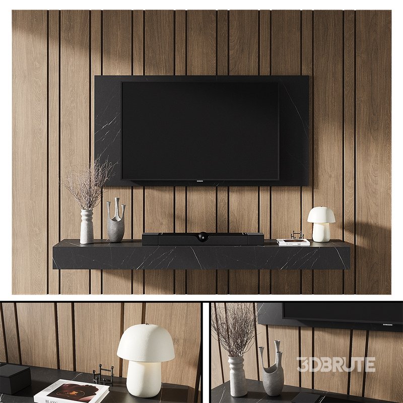 TV wall set 009 Image 2