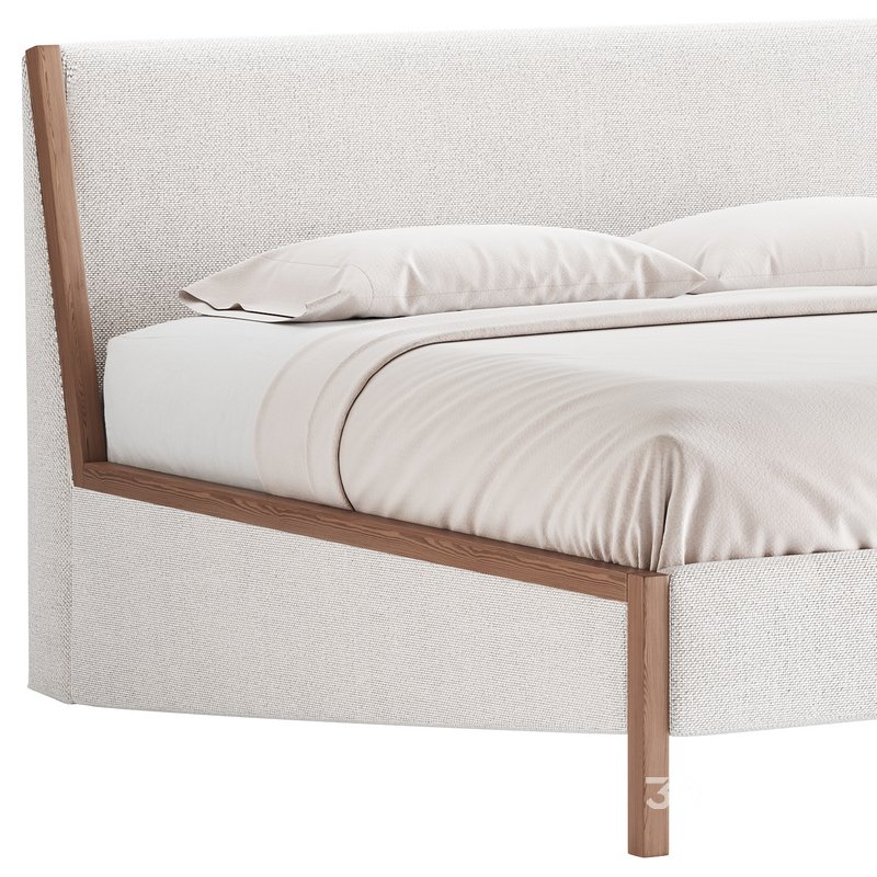 MALENA WHITE BOUCLE KING BED Image 11