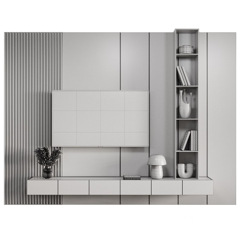 TV wall set 021 Image 2