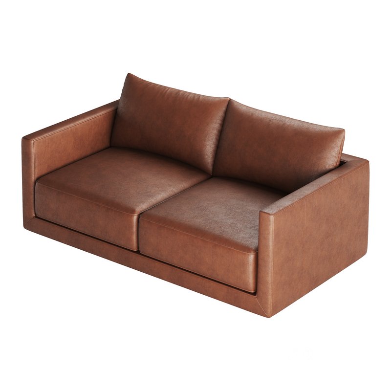 Melbourne Leather Sofa Image 12