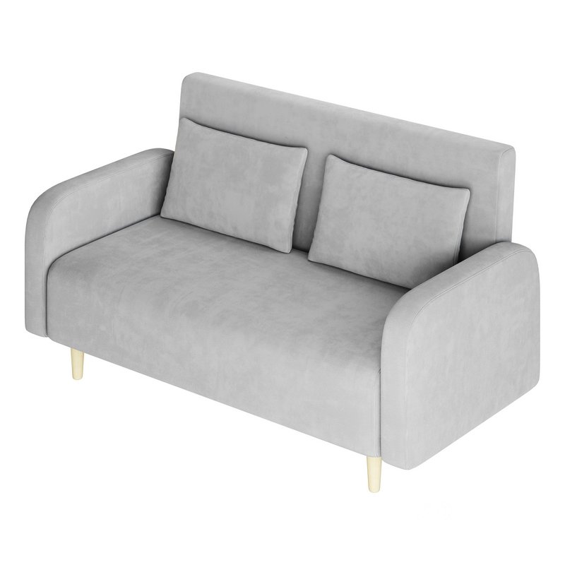 Contemporary Seats 2 Solid Color Sofa Image 13