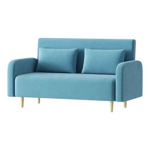 Contemporary Seats 2 Solid Color Sofa