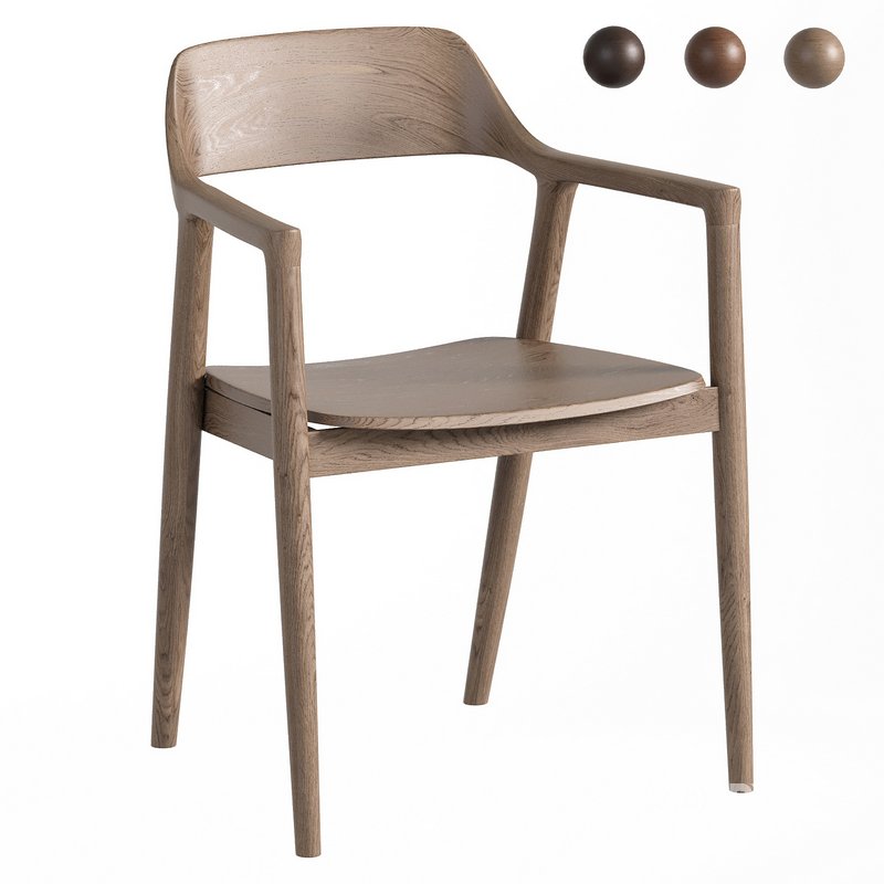 Hiroshima Wooden Armchair Image 1