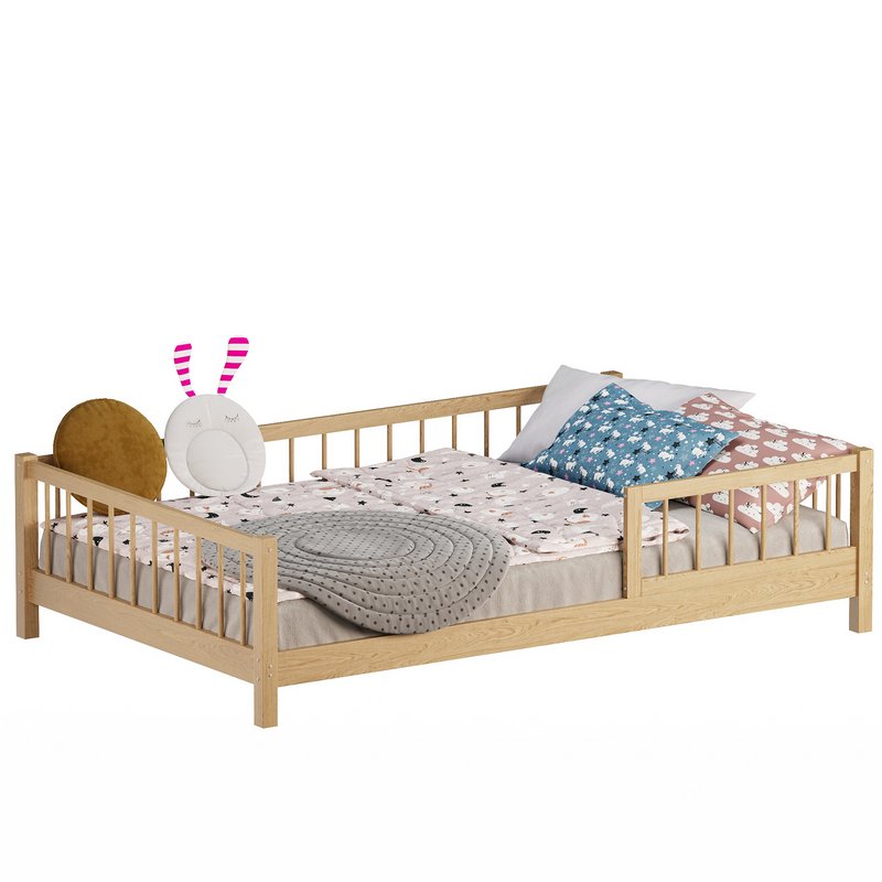 Lasse Scandinavian Wooden Kids Bed Hand Made Image 3