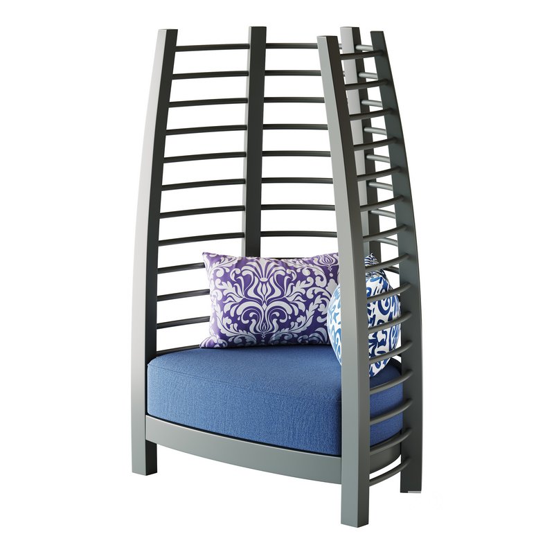 CHOCOLATE ICONIC UPHOLSTERED CHAIR Image 14