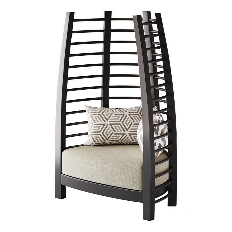 CHOCOLATE ICONIC UPHOLSTERED CHAIR Image 13