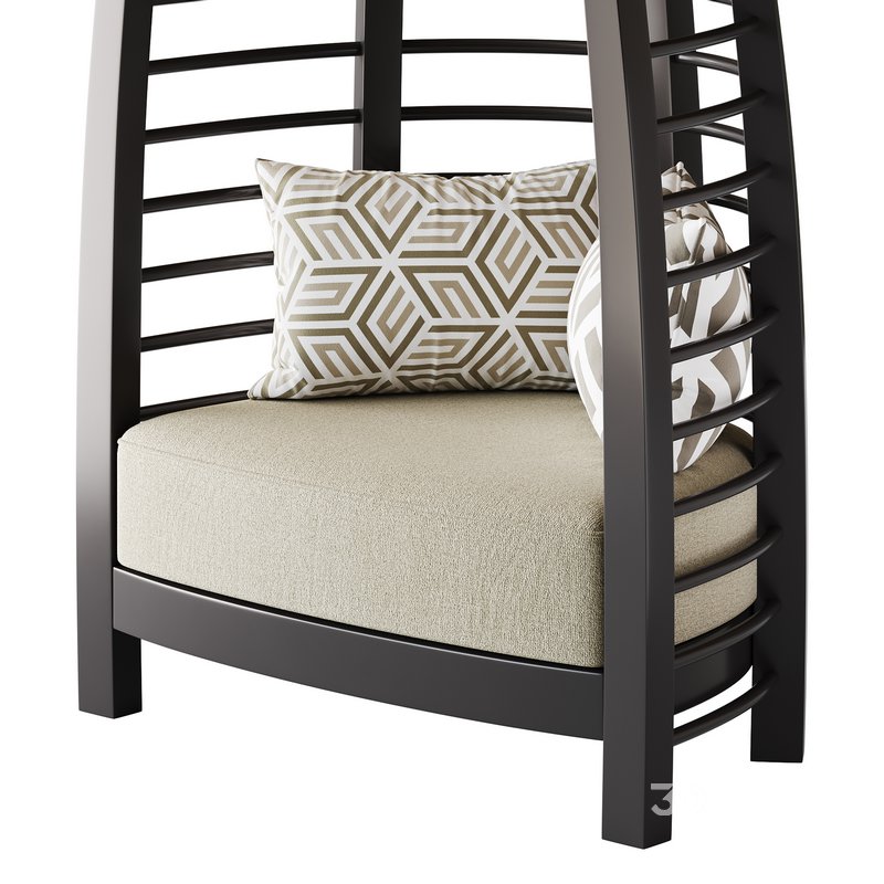 CHOCOLATE ICONIC UPHOLSTERED CHAIR Image 15