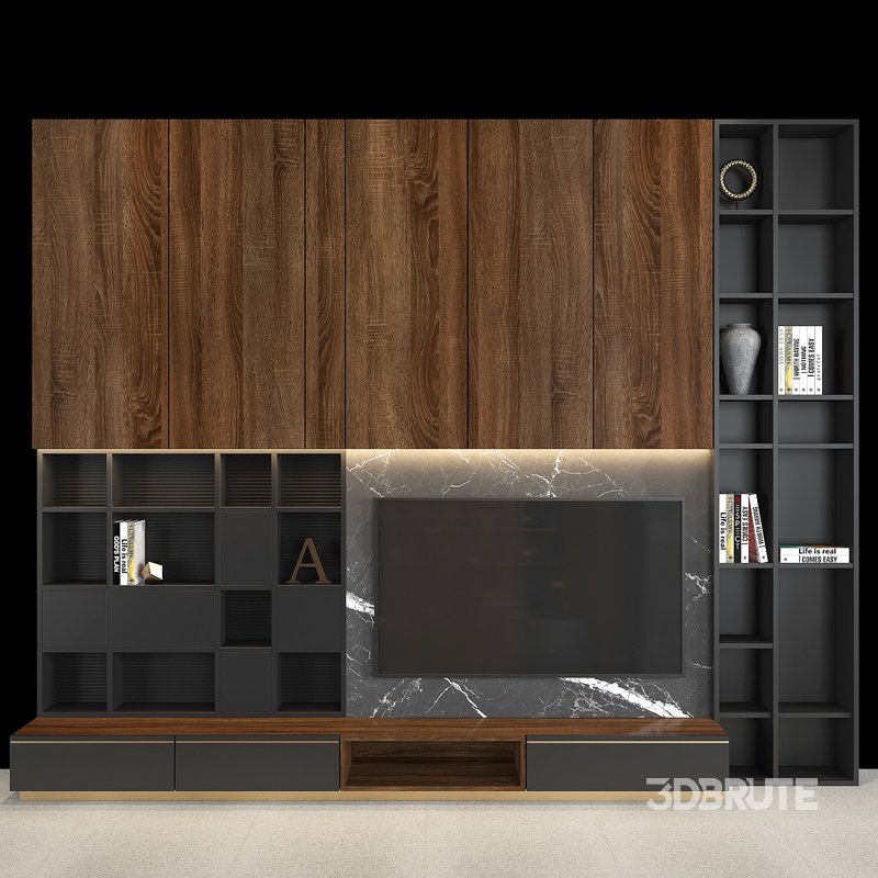 TV WALL SET 05 Image 1