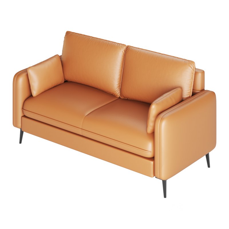 Faux Leather Sofa Image 16
