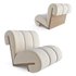 Jahdiel White Lambs Wool Chair - Thumbnail 1