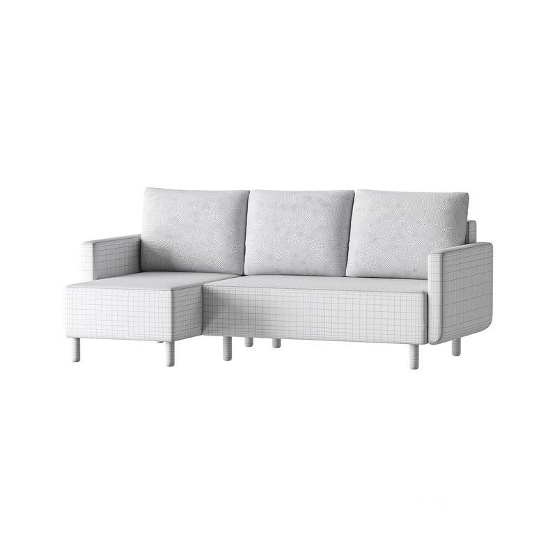 Corner sofa Beller Textile Yellow Image 18