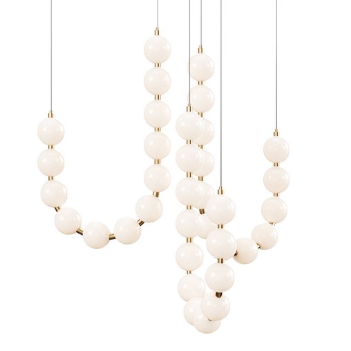 Glass Pearl Necklace Chandelier