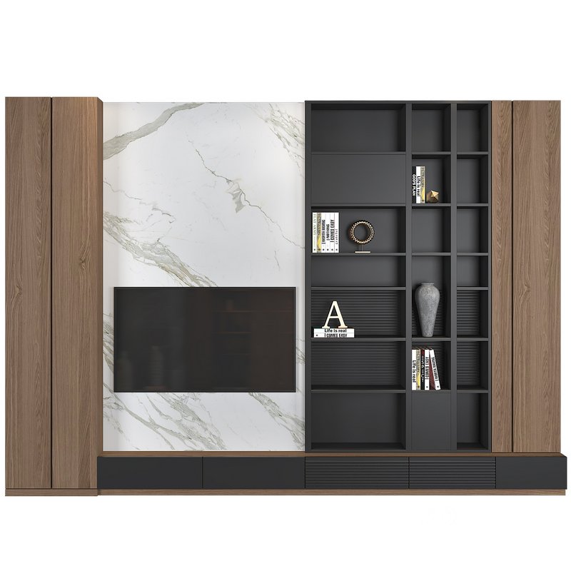 TV WALL SET 09 Image 1