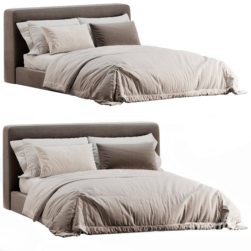 Aidan Bed Pebble Pewter Image 3