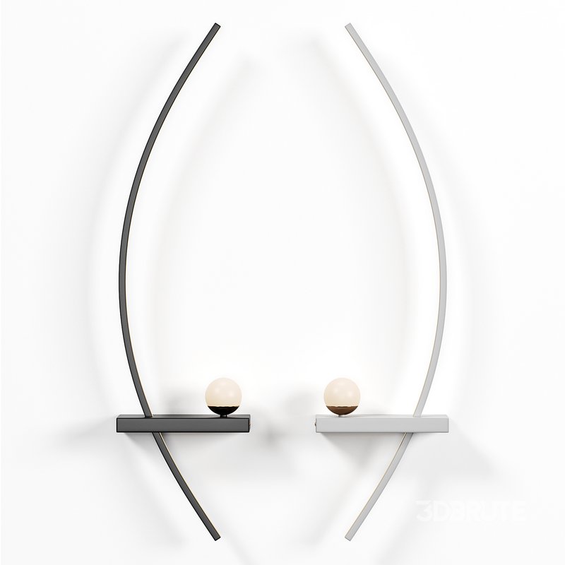 Wall lamp Minimalist black Image 2