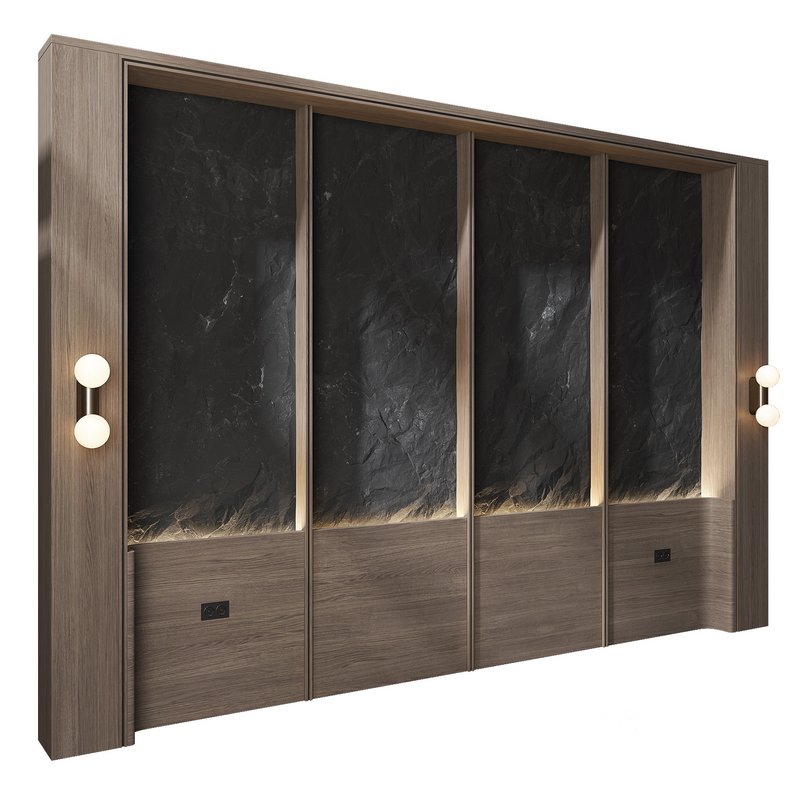 Headboard Wall Panel & Lyra Wall Twin Decor Image 2