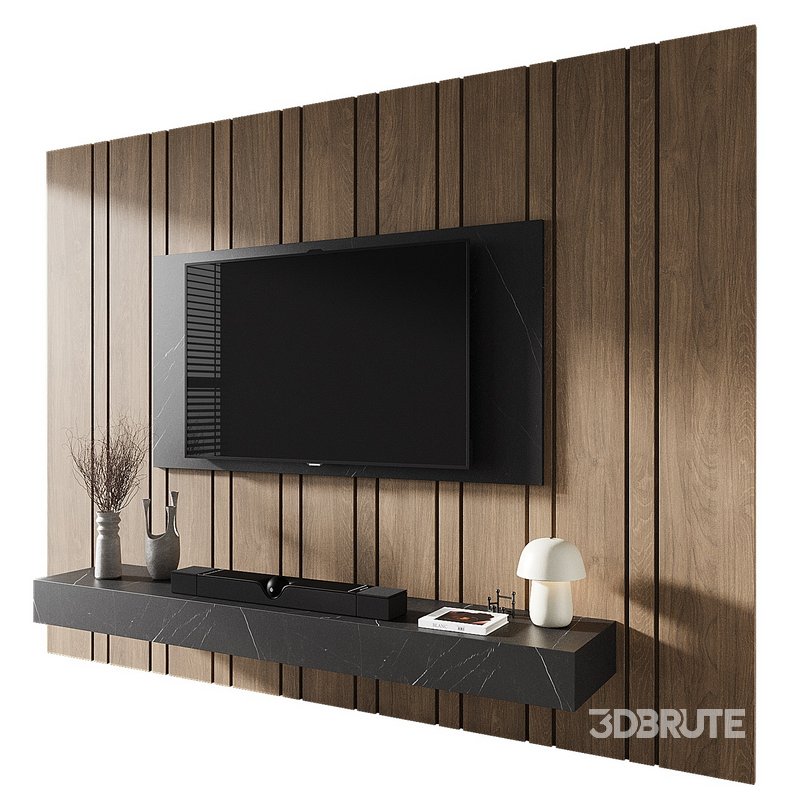 TV wall set 009 Image 1