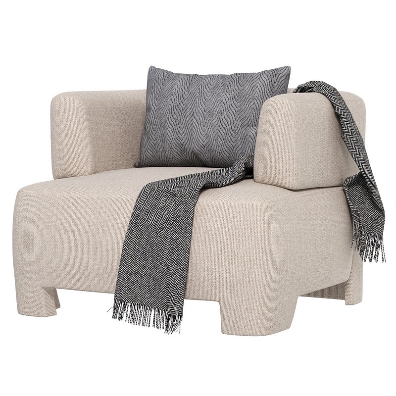 Olvera Chair Crete Pebble Image 3