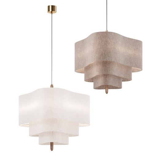 HANGING LAMP,PEBBLE M,ECRU
