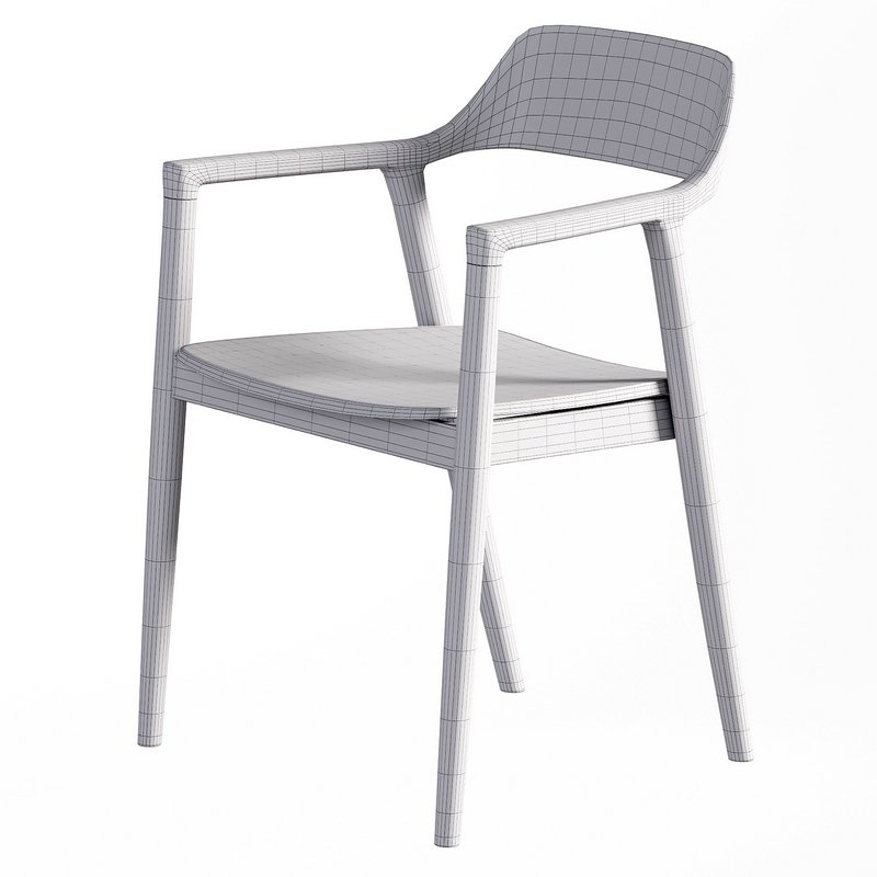 Hiroshima Wooden Armchair Image 3