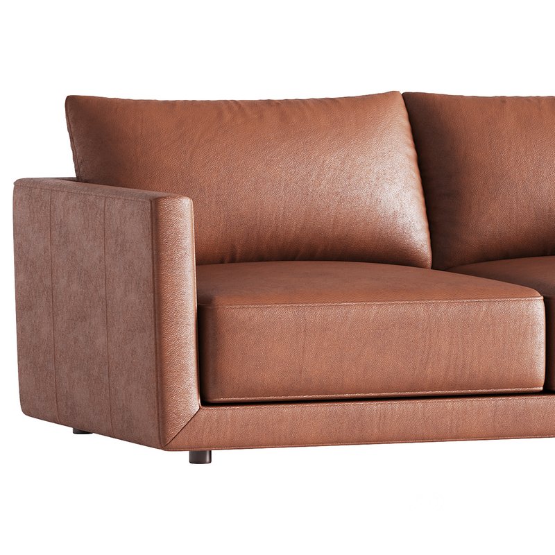 Melbourne Leather Sofa Image 3