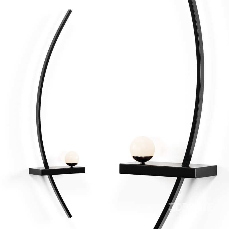 Wall lamp Minimalist black Image 4