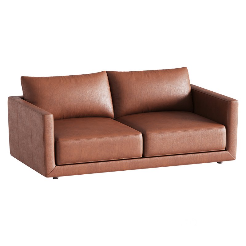 Melbourne Leather Sofa Image 4