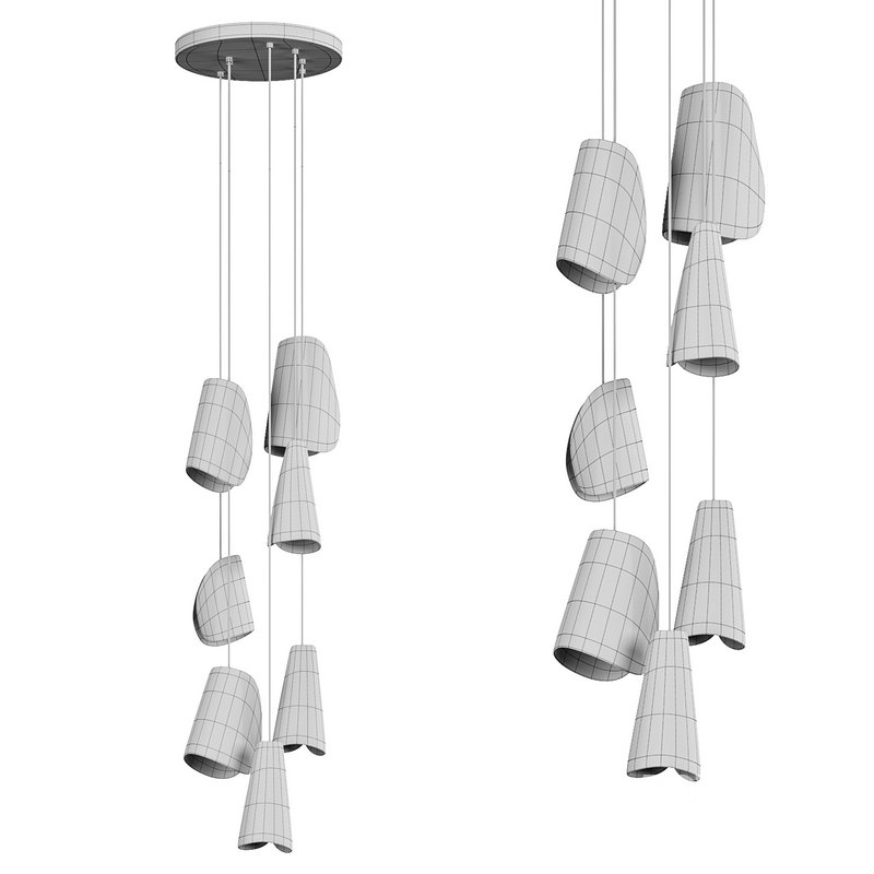 Petal shaped pendant lamp BOCCI 21.7 Image 2
