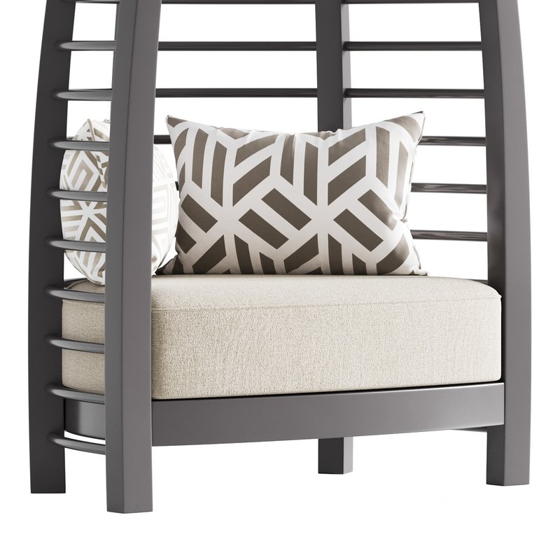 CHOCOLATE ICONIC UPHOLSTERED CHAIR Image 2