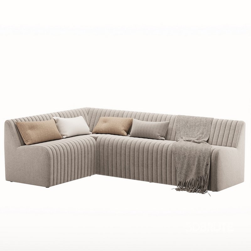 Augustine Dining Banquette L Shape Orly Natural Image 2