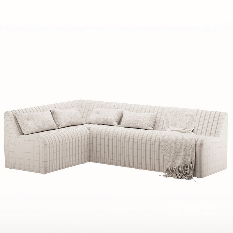 Augustine Dining Banquette L Shape Orly Natural Image 3