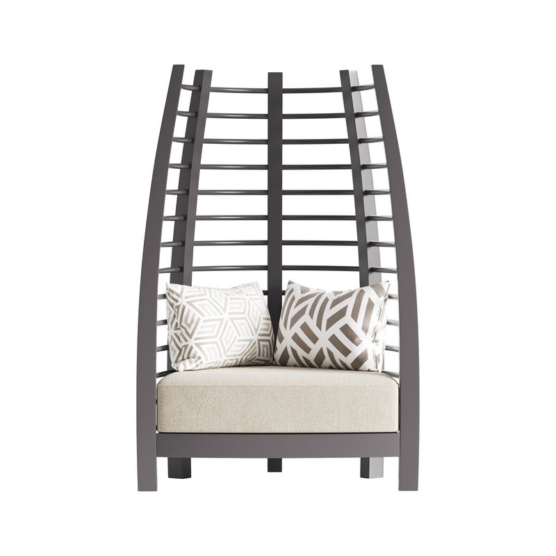 CHOCOLATE ICONIC UPHOLSTERED CHAIR Image 5