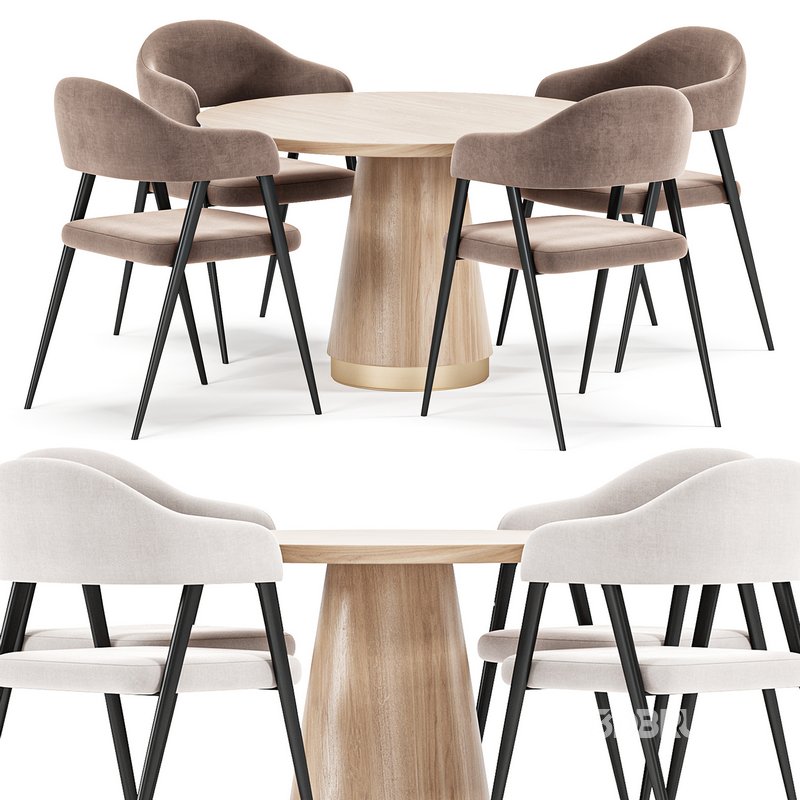 Olga table,Twin chair, Dining set Image 5