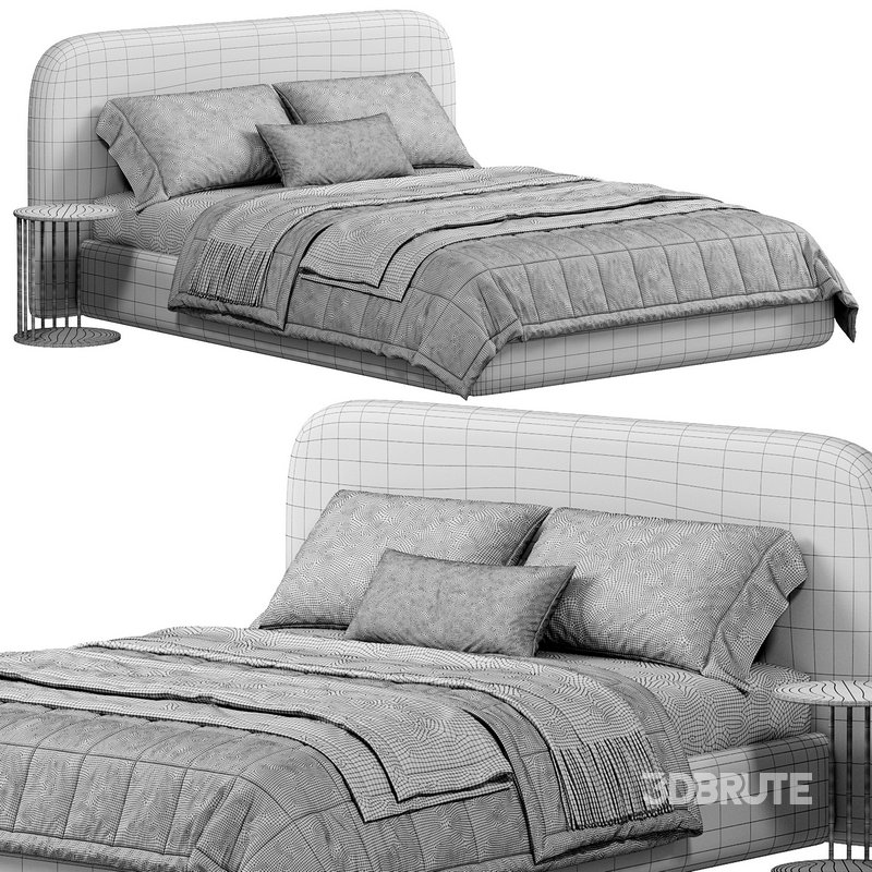 Marlene Bed, Ivory By Highfashionhome Image 2