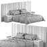 Kirsten Stripe Line Panel Wide Headboard Bed by amore - Thumbnail 3