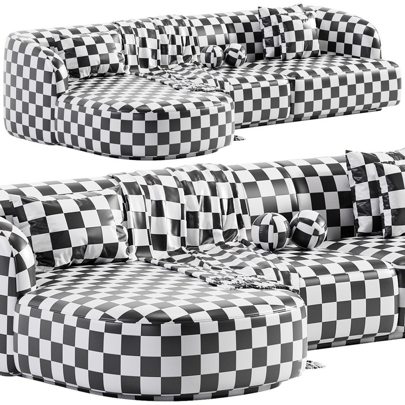 3.5 zitshoekbank Miley links velvet Image 5