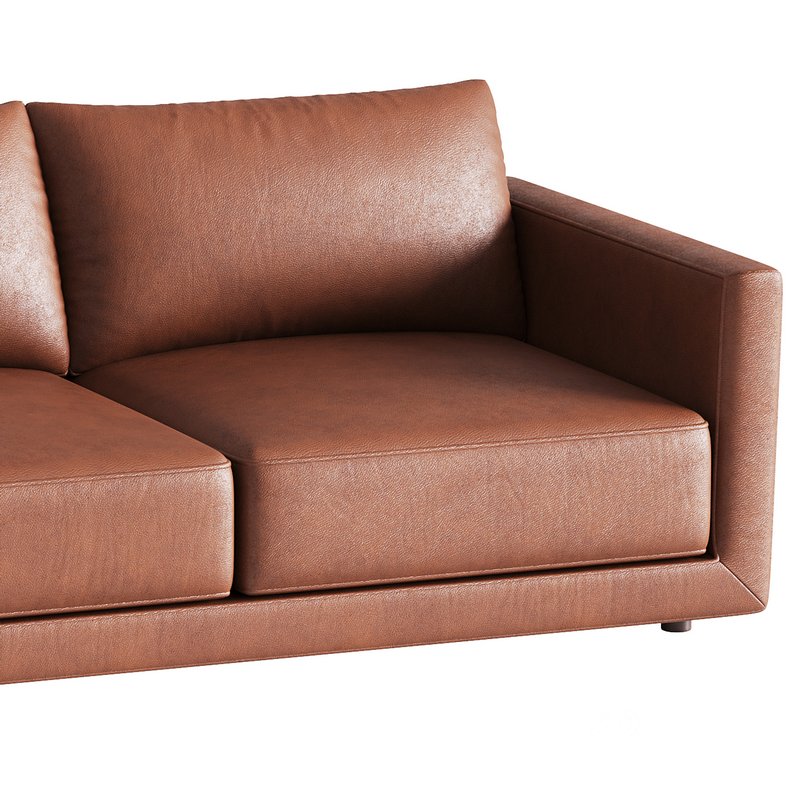 Melbourne Leather Sofa Image 5