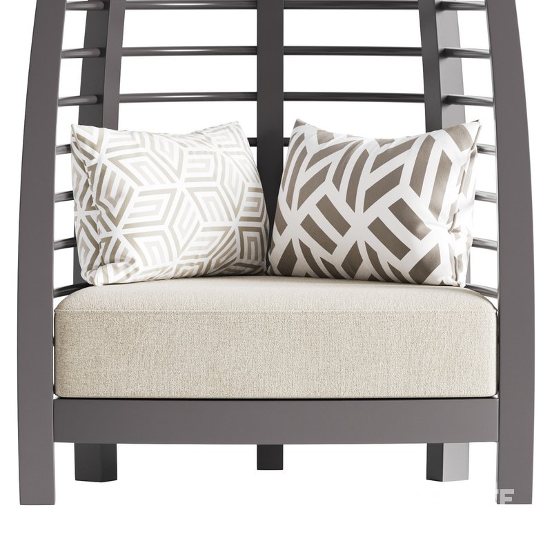 CHOCOLATE ICONIC UPHOLSTERED CHAIR Image 7