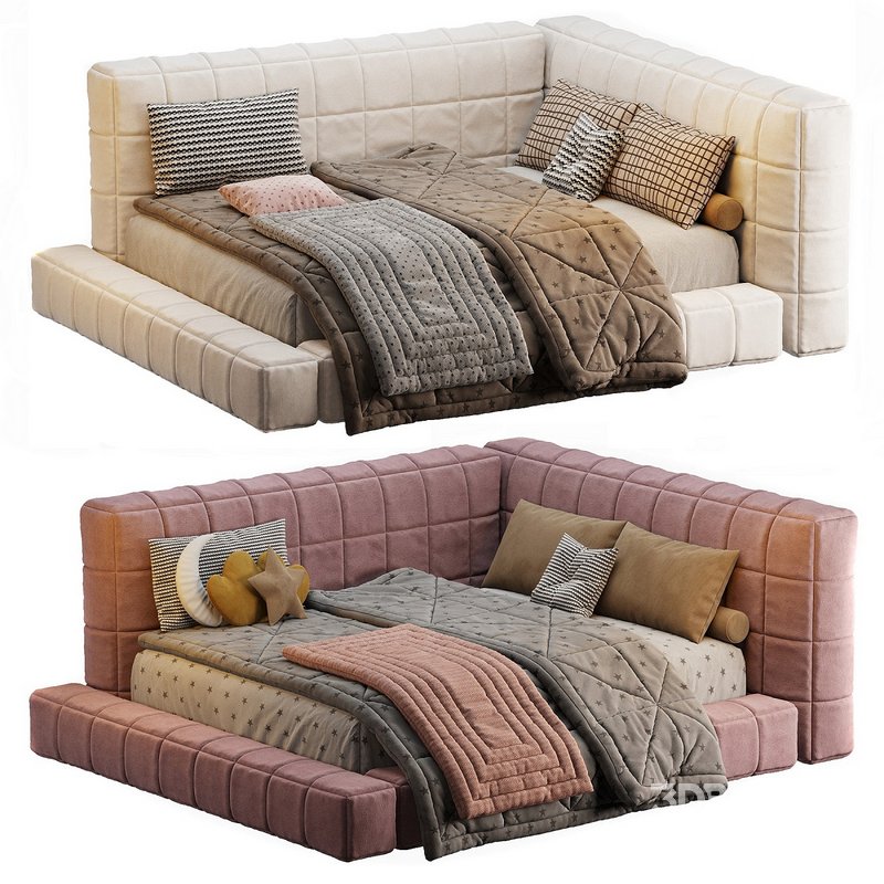 Baldwin Lounge Corner Upholstered Bed Image 1