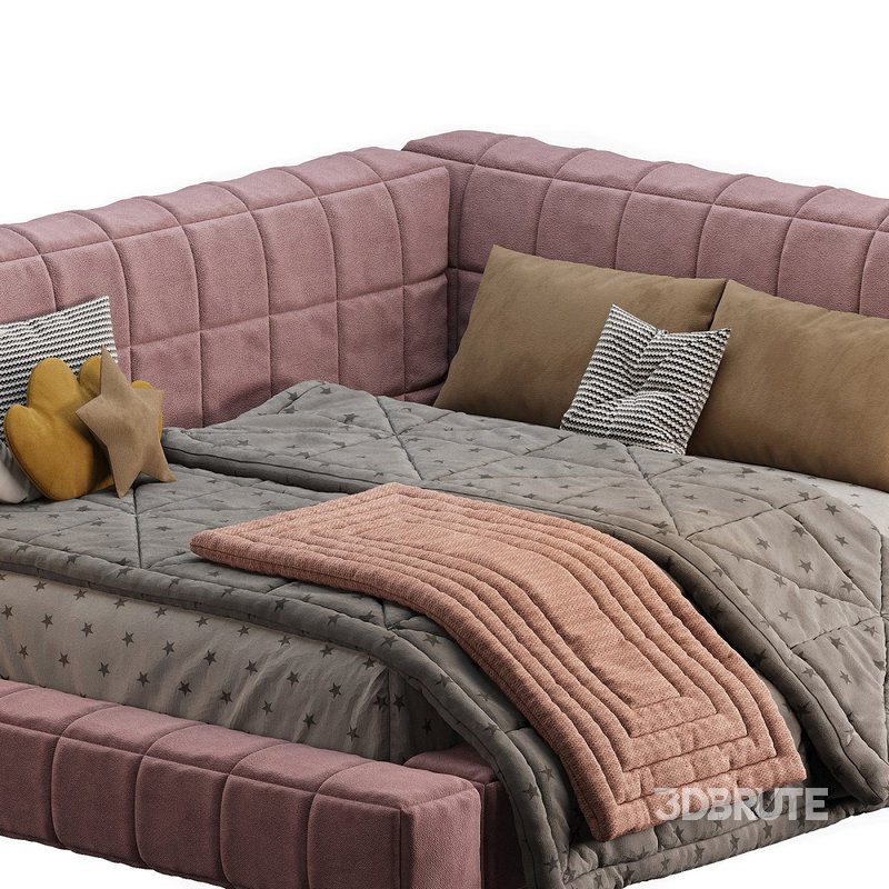 Baldwin Lounge Corner Upholstered Bed Image 3