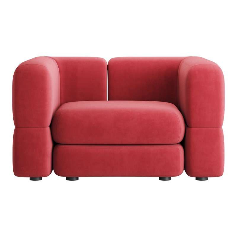 Armchair Brera Velor Cherry Image 7