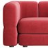 Armchair Brera Velor Cherry - Thumbnail 9