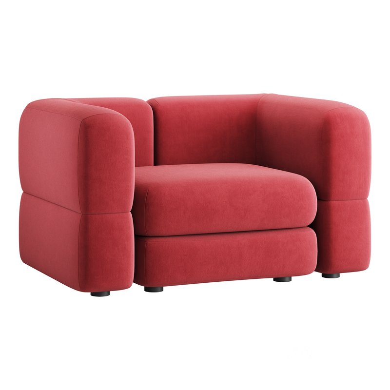 Armchair Brera Velor Cherry Image 8